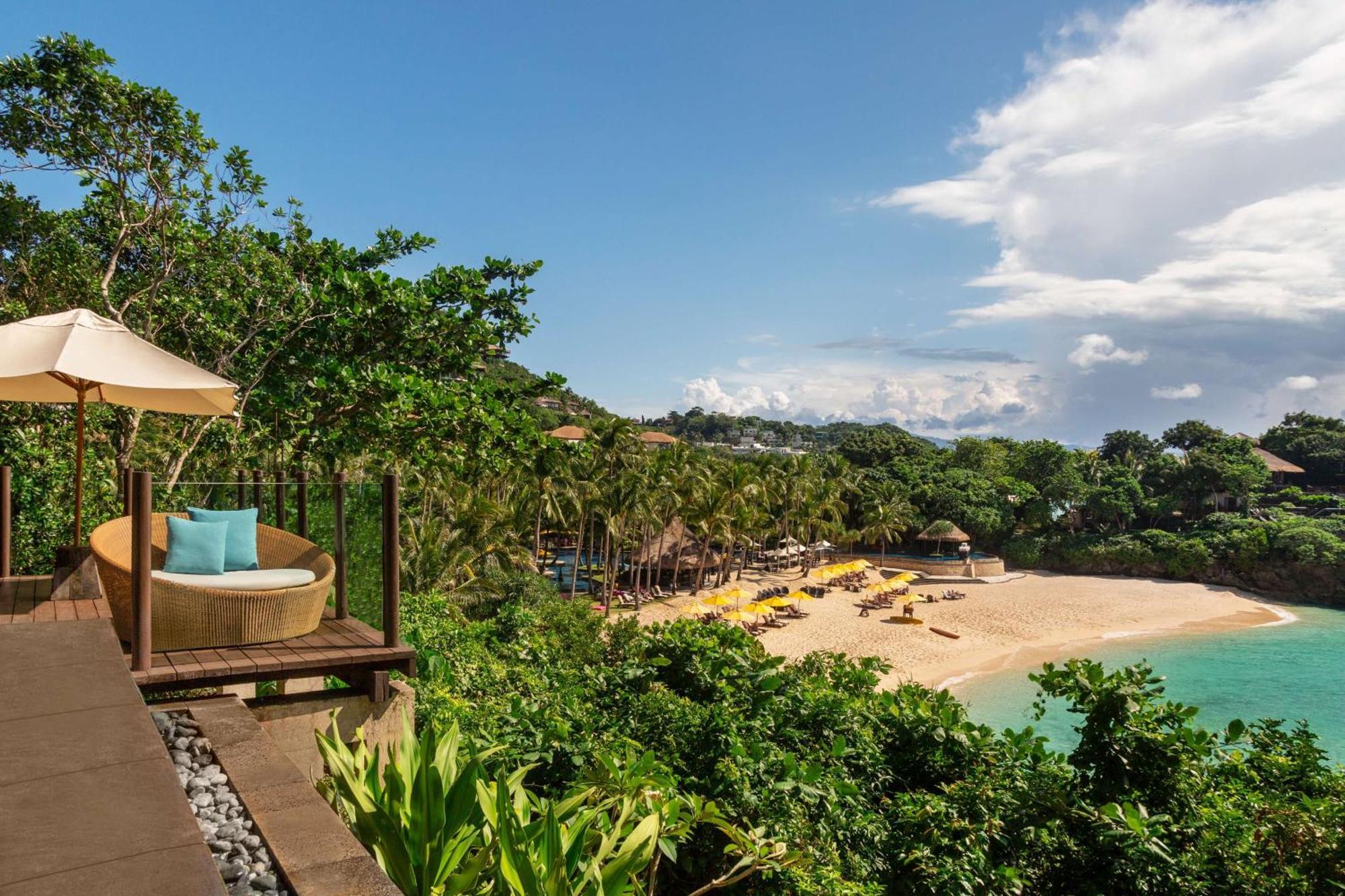 Shangri-La Boracay Exterior foto View of the beach at the resort